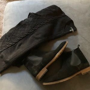 Sued shoes Calvine klien  sweater